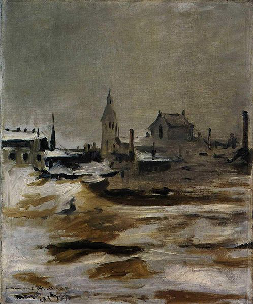 Edouard Manet Effet de neige a Petit Montrouge